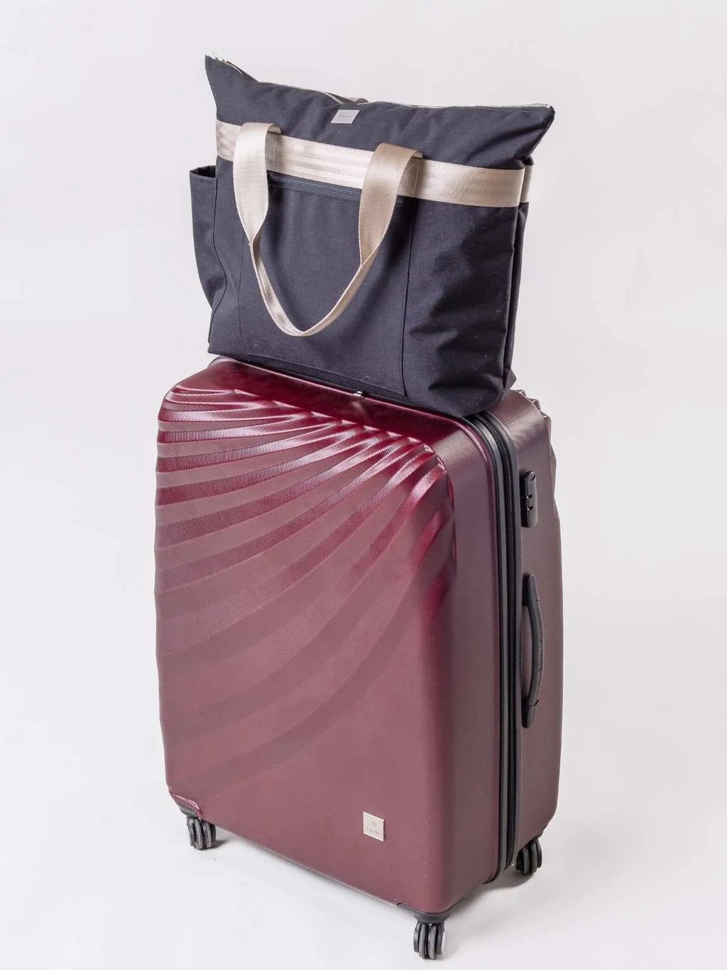 REISSU weekend bag, black-beige
