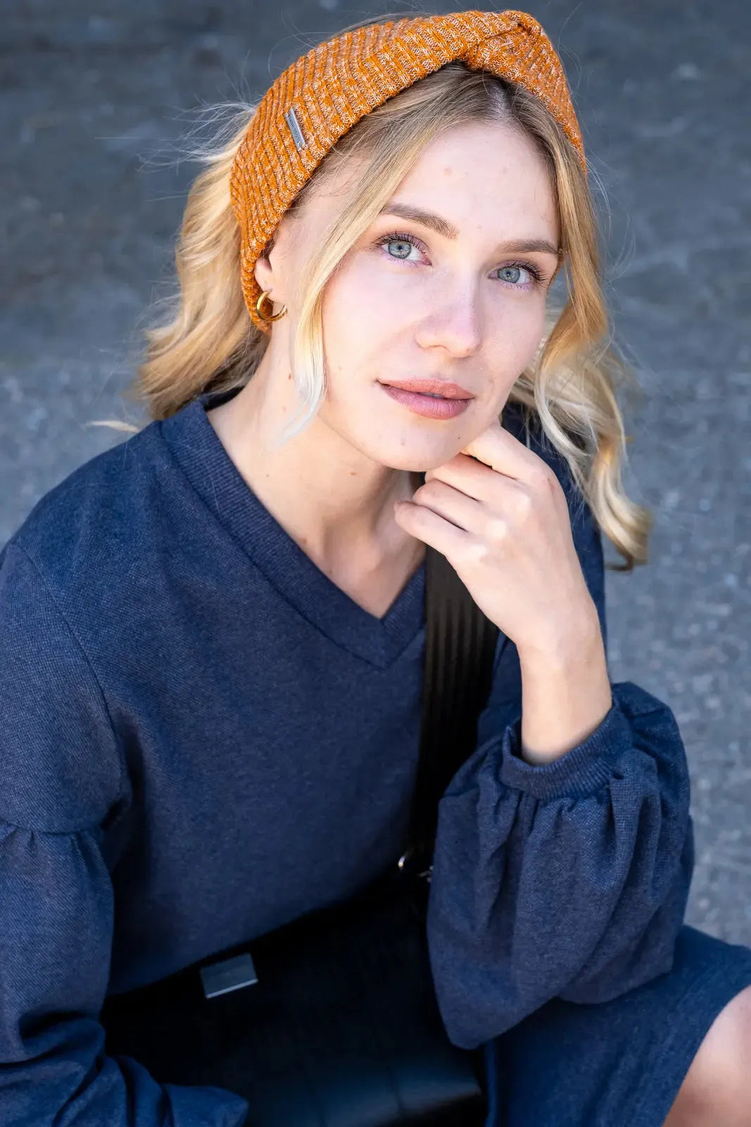 TUPAS headband, burnt orange