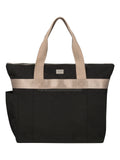 REISSU weekend bag, black-beige