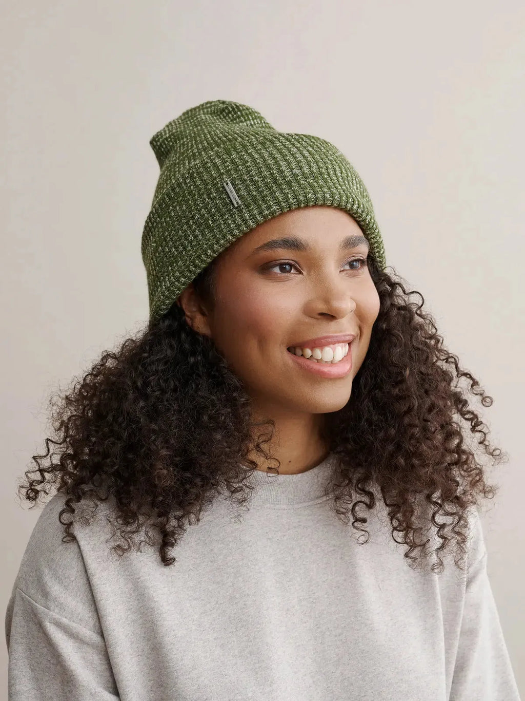 KINOS beanie, green melange