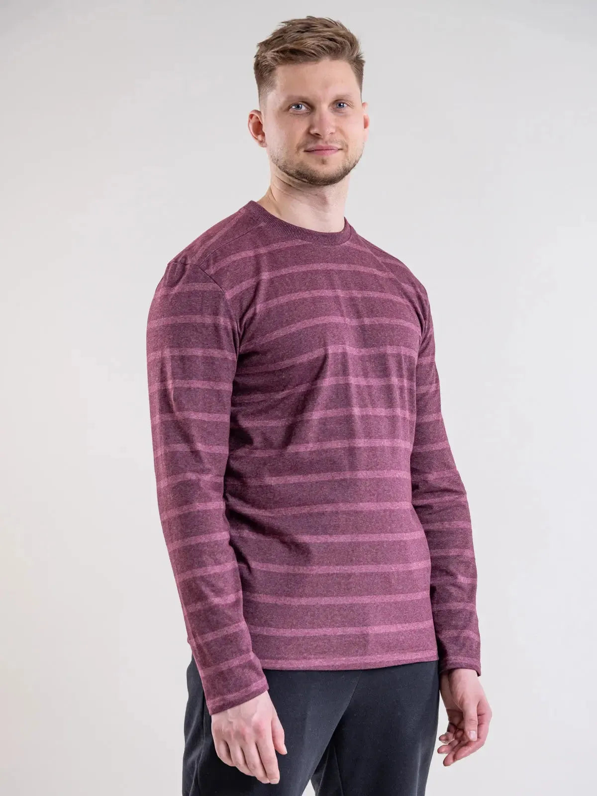 RODOLITTI shirt, burgundy striped