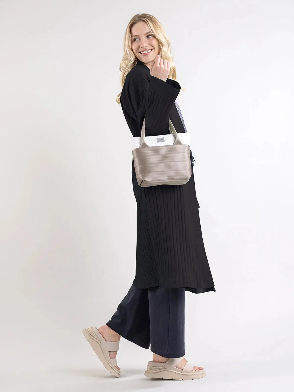 PUTOUS ribb cardigan, black