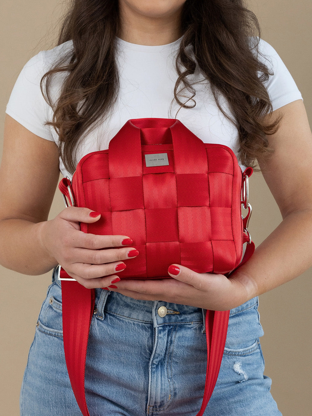 HILLA bag, bright red