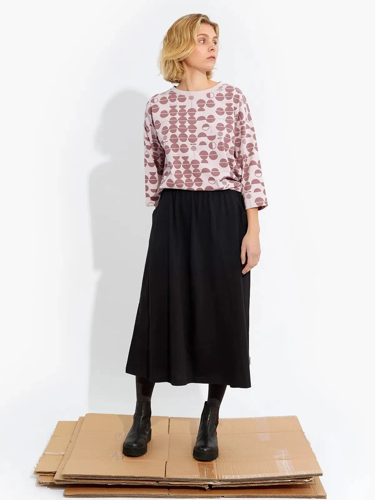 JYRÄVÄ tricot shirt, rose