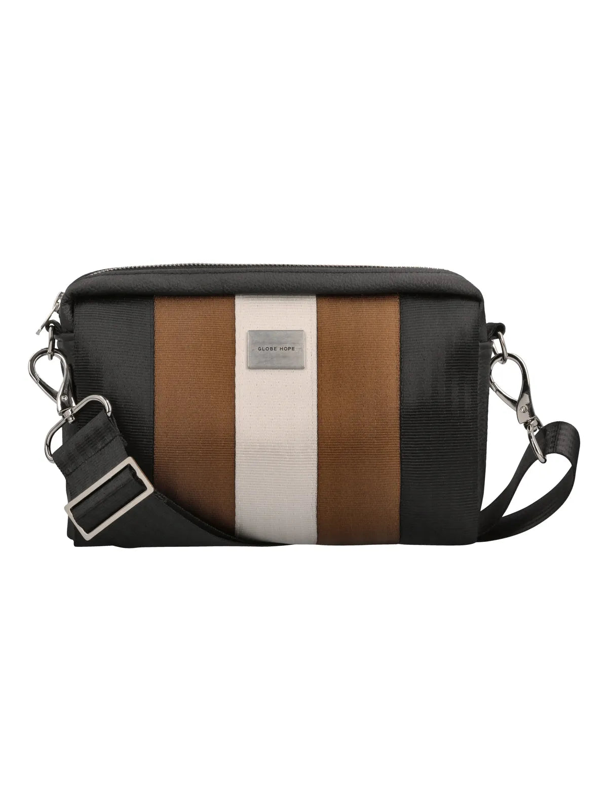 KASTE RAITA bag, black-brown-light grey