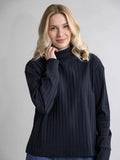 AALIS ribbon shirt, black