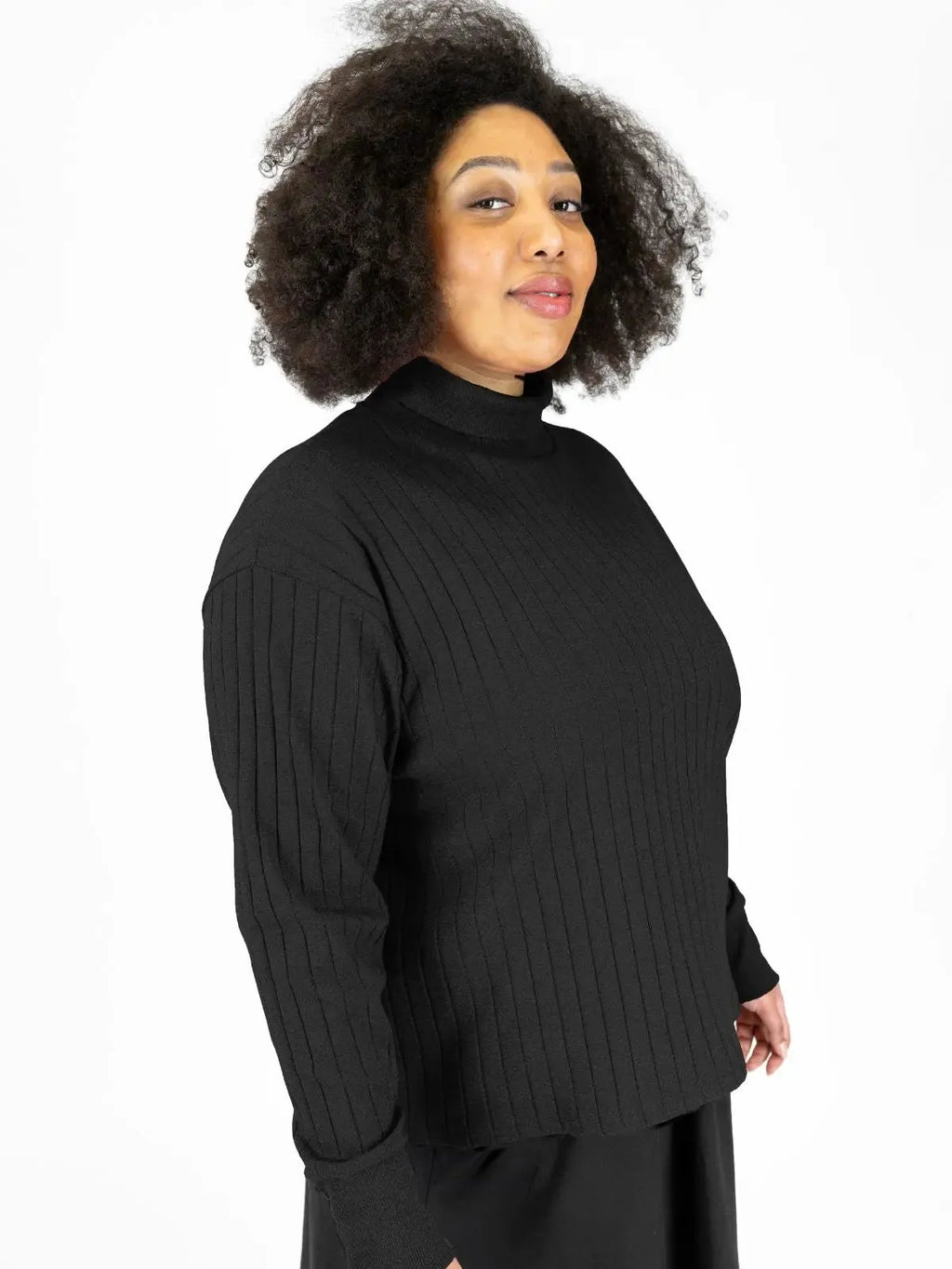 AALIS ribbon shirt, black