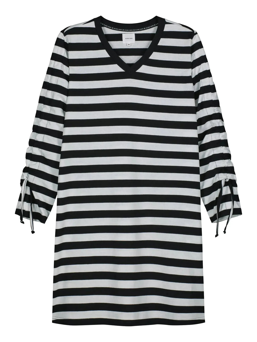 AILIGAS dress, black and white striped