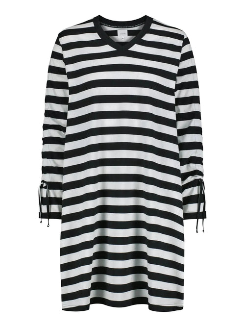 AILIGAS dress, black and white striped