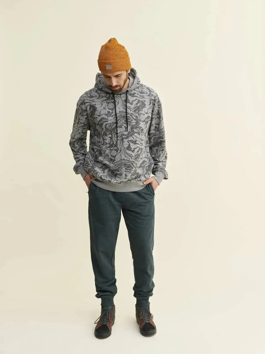 AKVAMARINI hoodie, grey print