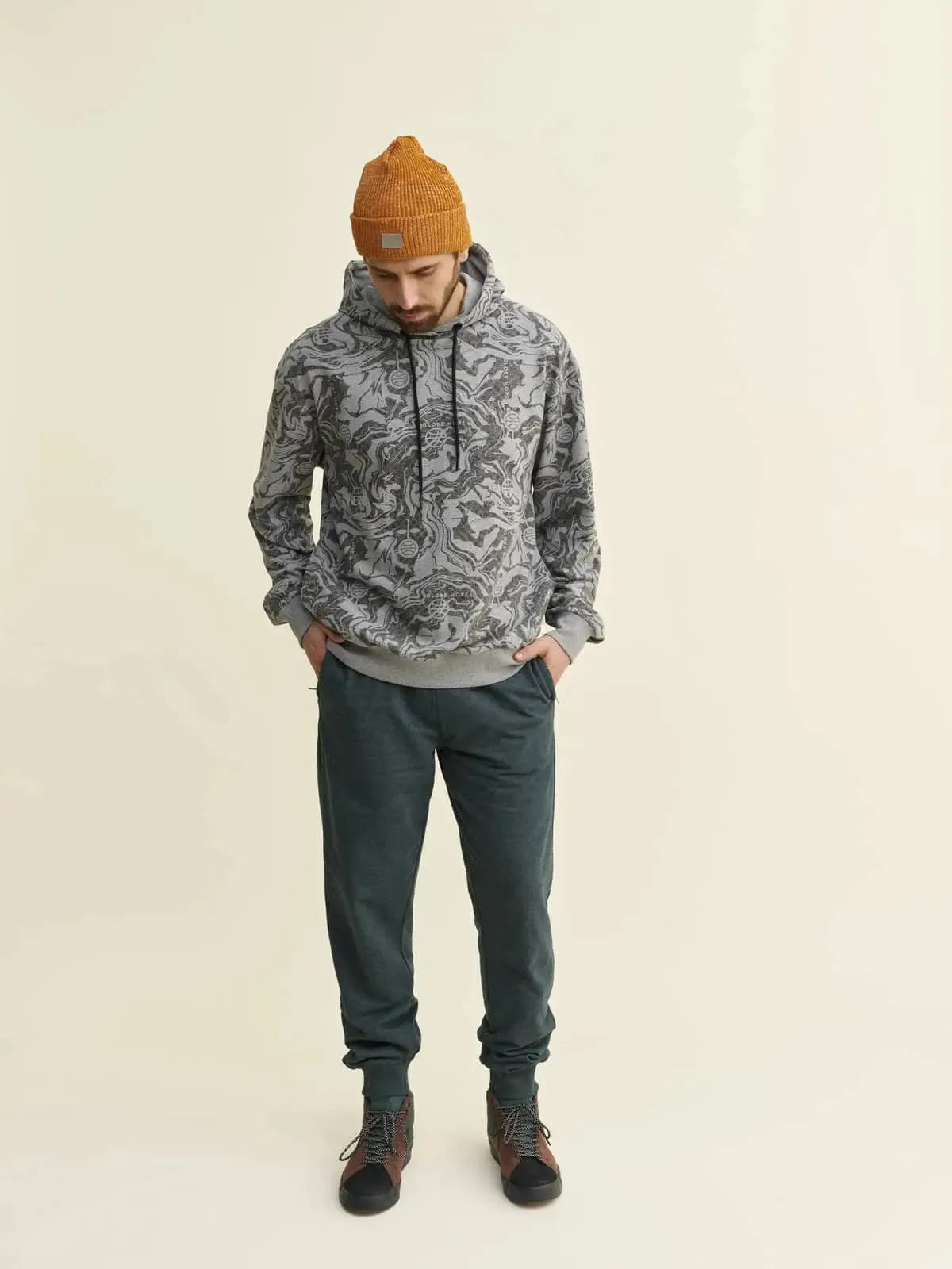 AKVAMARINI hoodie, grey print