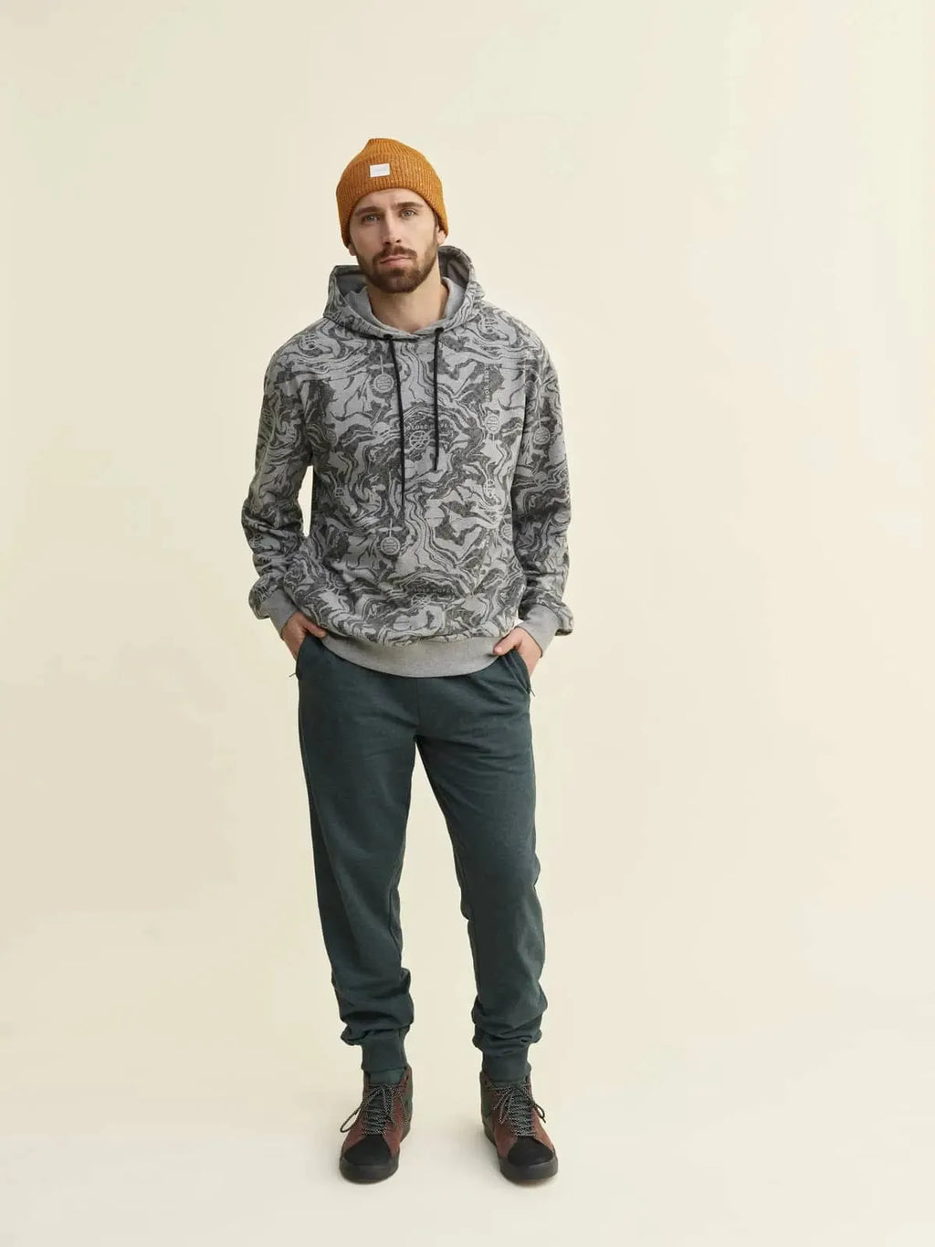 AKVAMARINI hoodie, grey print