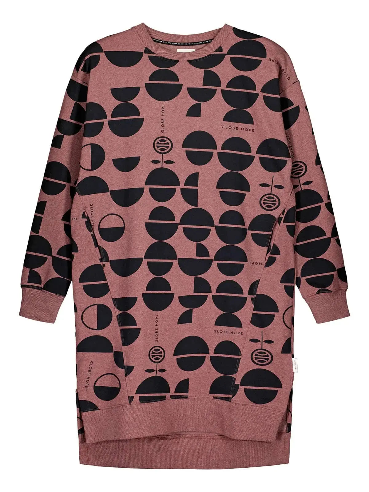 HUOPANA hoodie dress, rose