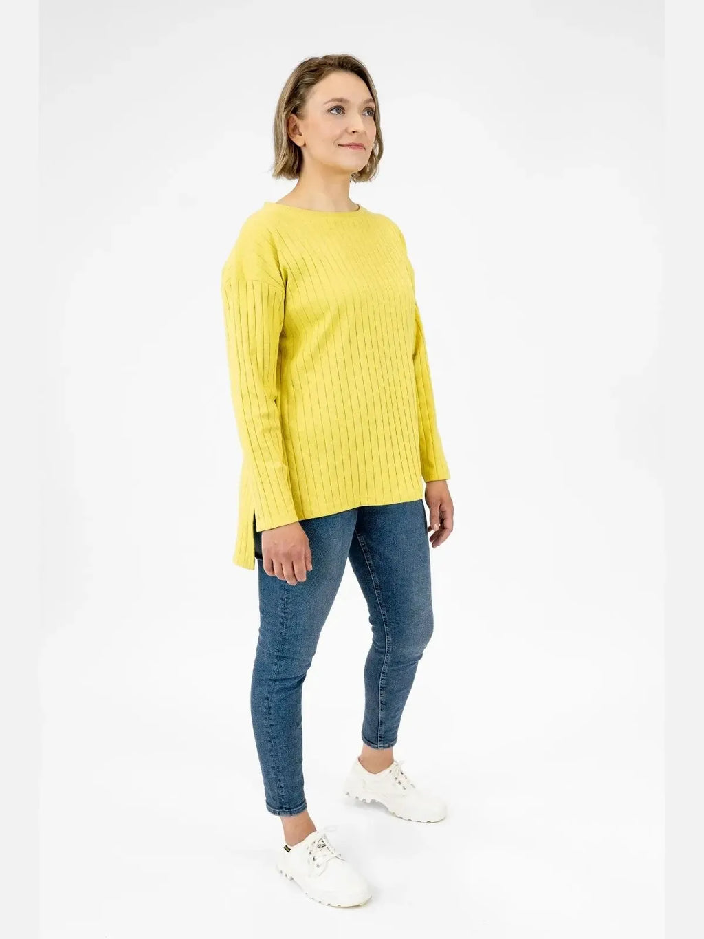 OLOS rib shirt, yellow