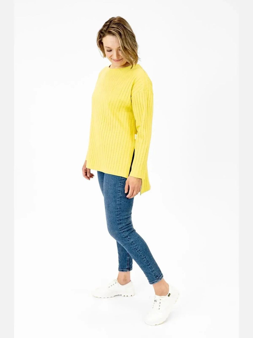 OLOS rib shirt, yellow