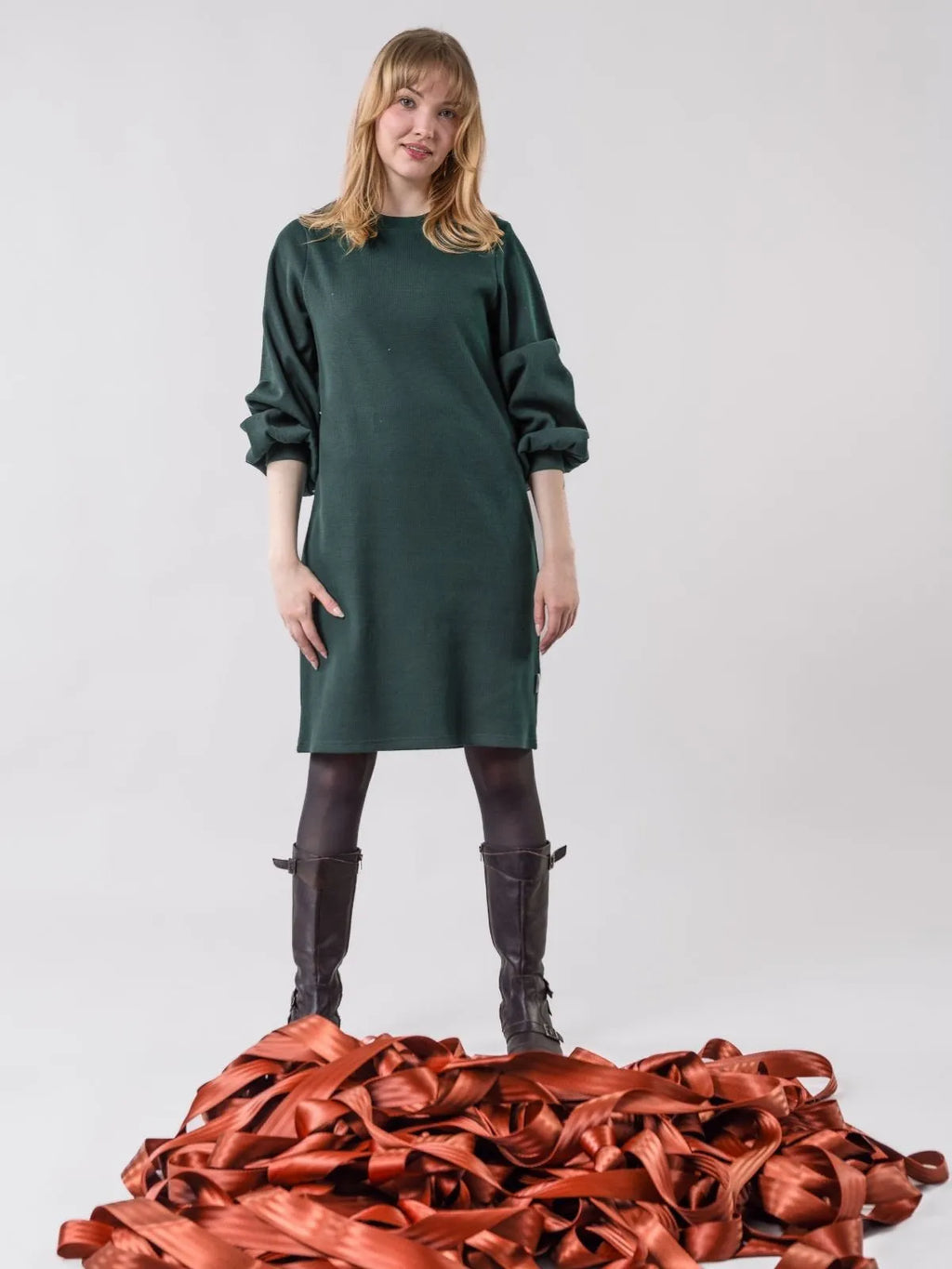 PÄRSKE dress, forest green