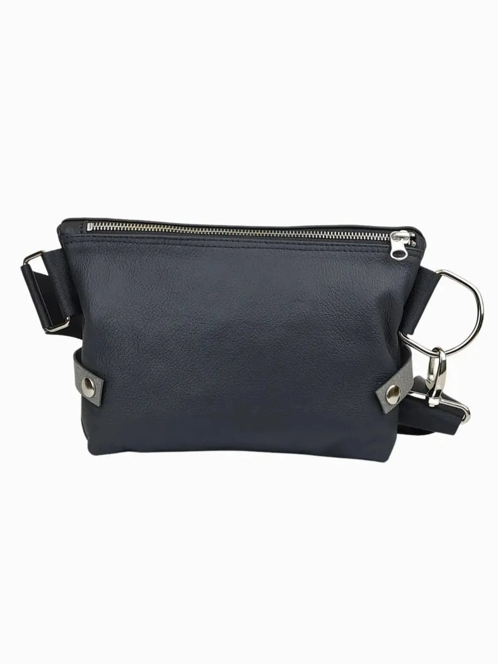PILKE belt bag, black leather