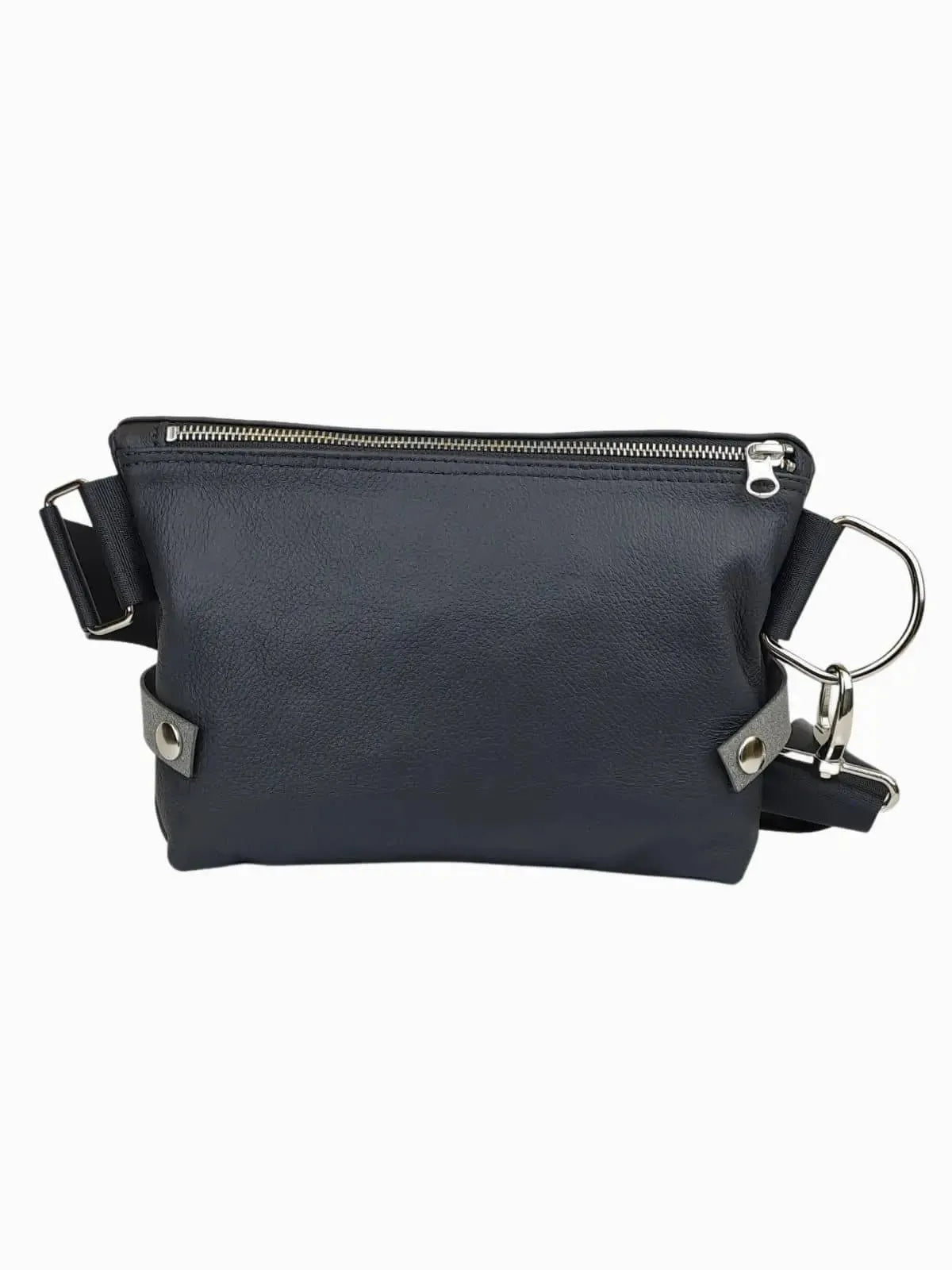 PILKE belt bag, black leather