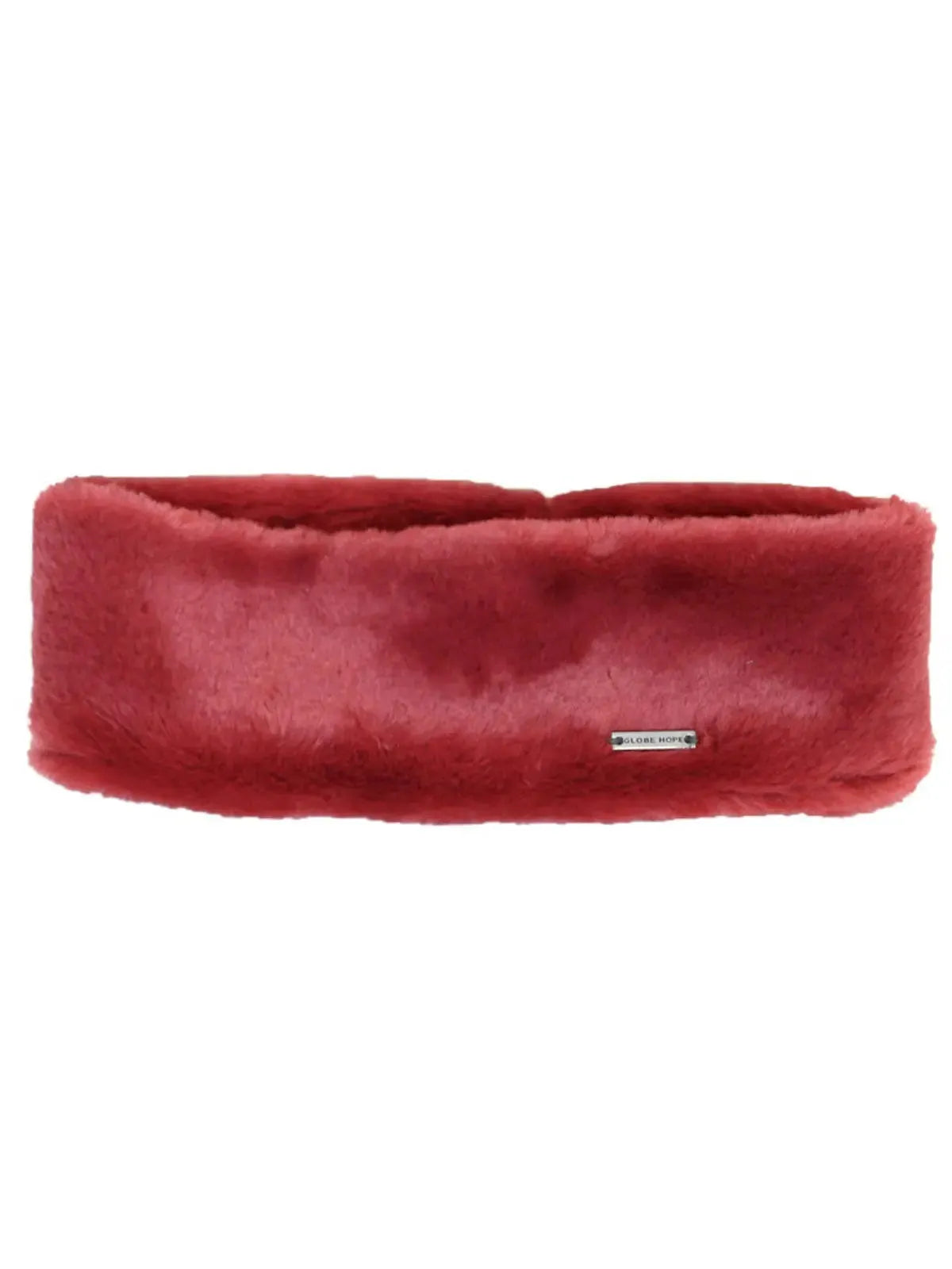 POLANNE headband, red faux fur