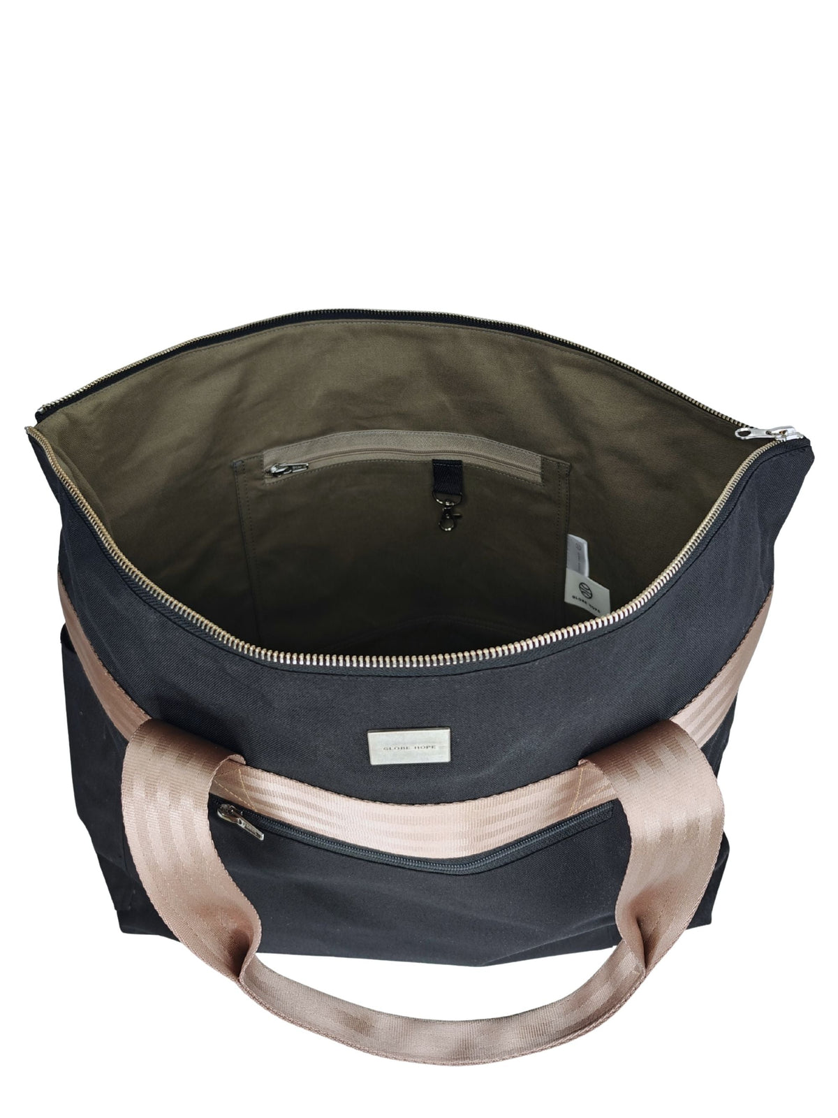 REISSU weekend bag, black-beige