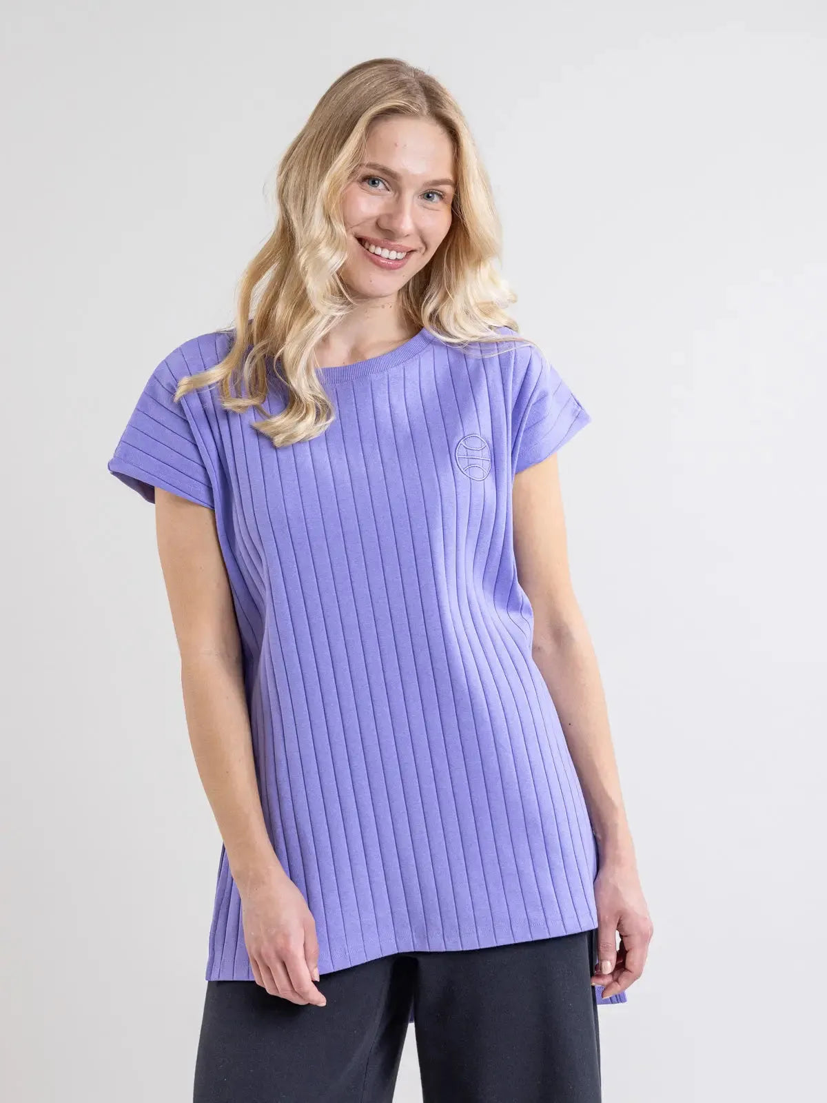 UOMA ribb tunic, purple