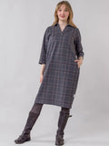 VALKAMA dress, grey checkered
