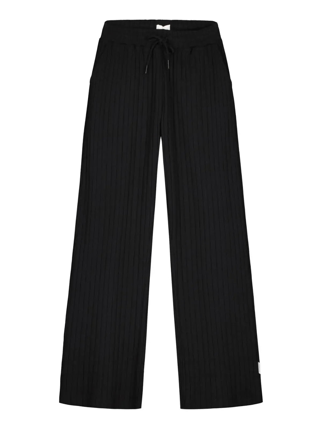 VIRTAUS ribb trousers, black